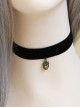 Retro Fashion Love Pendant Gothic Lolita Vampire Black Velvet Rope Female Collar