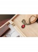 Vintage Palace Ruby Personality Female Fashion Handmade Bracelet