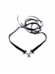 Trend Fashion Retro Halloween Witch Spider Black Velvet Rope Female Hairband