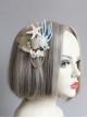 Fashion Rest Mermaid Starfish Artificial Crystal Seashell Blue Coral Tassel Party Seaside Hairpin