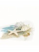 Fashion Rest Mermaid Starfish Artificial Crystal Seashell Blue Coral Tassel Party Seaside Hairpin