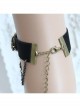 Elegant Retro Court Gothic Fashion Black Velvet Ribbon Rose Flower Tassel Cross Pendant Female Anklet