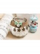 Retro Fashion Personality Artificial Pearl Flower Green Bow Female Hemp Rope Bracelet