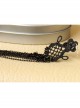 Retro Fashion Personality Super Long Black Lace Tassel Sexy Female Earrings