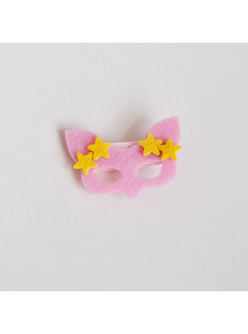 Fashion Cute Pink Yellow Fox Stars Children Baby Birthday Holiday Hairpin