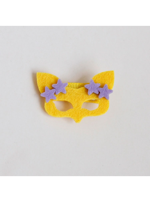 Fashion Cute Pink Yellow Fox Stars Children Baby Birthday Holiday Hairpin