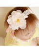 Fashion Cute Holiday Birthday Princess White Flower Tassel Baby Girl Hairband