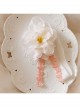 Fashion Cute Holiday Birthday Princess White Flower Tassel Baby Girl Hairband