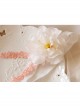 Fashion Cute Holiday Birthday Princess White Flower Tassel Baby Girl Hairband