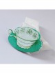 Fashion Cute Green Cartoon Teacup Flower Baby Child Girl White Elastic Hair Band