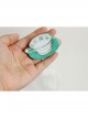 Fashion Cute Green Cartoon Teacup Flower Baby Child Girl White Elastic Hair Band