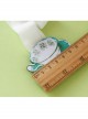Fashion Cute Green Cartoon Teacup Flower Baby Child Girl White Elastic Hair Band