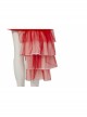 The Suicide Squad Harley Quinn Halloween Cosplay Costume Red Tulle Halter Asymmetric Hem Dress