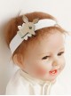 Fashion Cute Cartoon Fawn White Lace Flower Baby Child Girl Elastic Hair Band