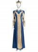 Eternals Ajak Blue Robe Suit Halloween Cosplay Costume Full Set