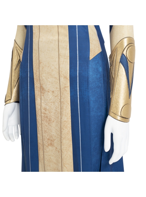 Eternals Ajak Blue Robe Suit Halloween Cosplay Costume Full Set