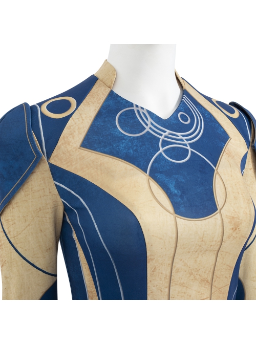 Eternals Ajak Blue Robe Suit Halloween Cosplay Costume Full Set