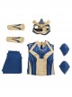 Eternals Ajak Blue Robe Suit Halloween Cosplay Costume Full Set