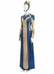 Eternals Ajak Blue Robe Suit Halloween Cosplay Costume Full Set