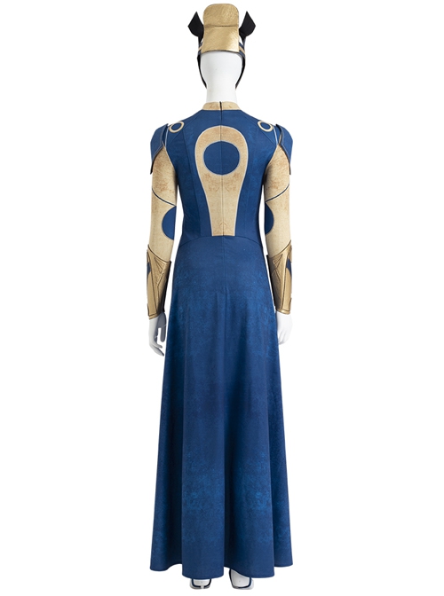 Eternals Ajak Blue Robe Suit Halloween Cosplay Costume Full Set
