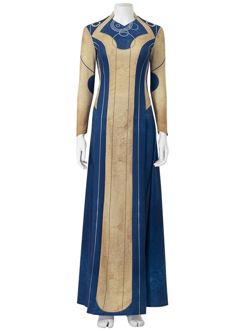 Eternals Ajak Blue Robe Suit Halloween Cosplay Costume Full Set