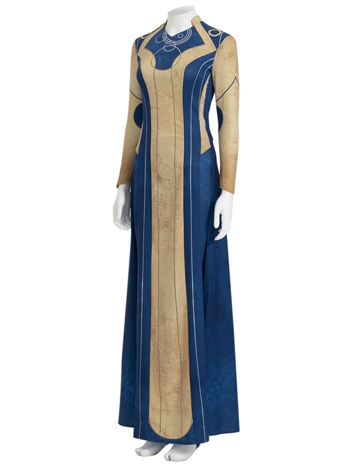Eternals Ajak Blue Robe Suit Halloween Cosplay Costume Full Set