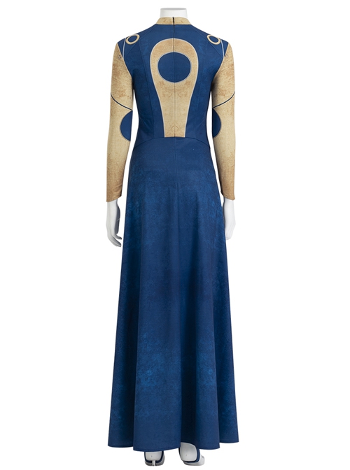 Eternals Ajak Blue Robe Suit Halloween Cosplay Costume Full Set