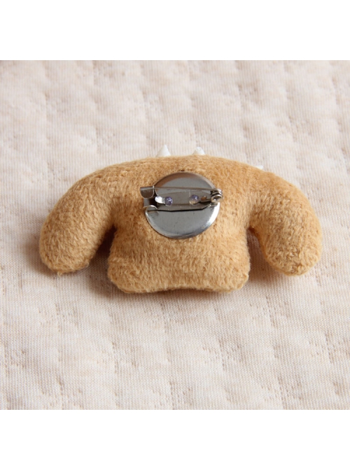 Cute Fashion Cartoon Brown Puppy White Conch Female Brooch