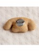 Cute Fashion Cartoon Brown Puppy White Conch Female Brooch
