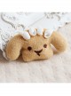 Cute Fashion Cartoon Brown Puppy White Conch Female Brooch