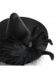 Halloween Festival Gothic Black Spider Net Yarn Fashion Spider Sexy Wizard Hat Hairpin