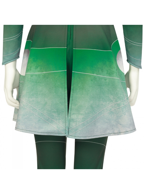 Eternals Sersi Green Bodysuit Battle Suit Halloween Cosplay Costume Full Set