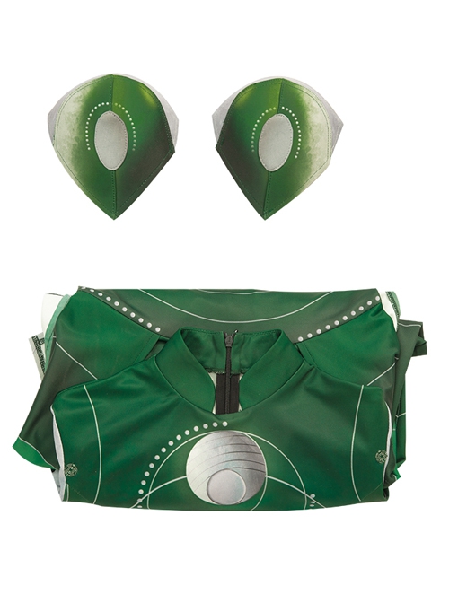 Eternals Sersi Green Bodysuit Battle Suit Halloween Cosplay Costume Full Set