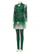 Eternals Sersi Green Bodysuit Battle Suit Halloween Cosplay Costume Full Set