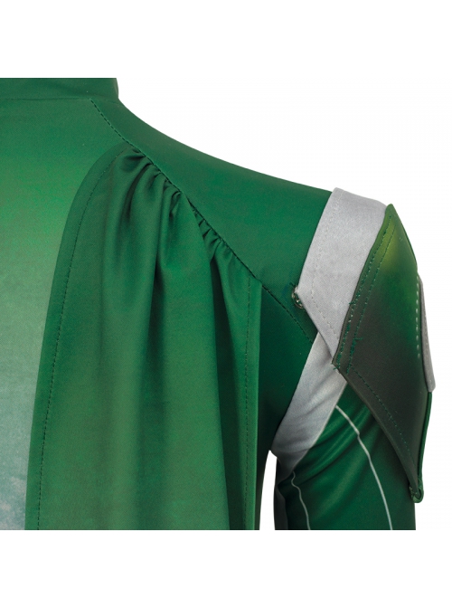 Eternals Sersi Green Bodysuit Battle Suit Halloween Cosplay Costume Full Set