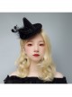Halloween Gothic Festival Retro Fashion Black Gauze Skeleton Hand Wizard Small Top Hat Hairpin