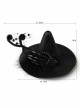 Halloween Gothic Festival Retro Fashion Black Gauze Skeleton Hand Wizard Small Top Hat Hairpin