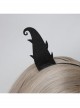 Halloween Gothic Retro Fashion Black Red Devil Horns Male Female Headband