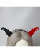Halloween Gothic Retro Fashion Black Red Devil Horns Male Female Headband