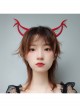 Halloween Creative Retro Fashion Bat Red Net Gauze Devil Horns Funny Carnival Party Cute Headband