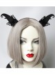Halloween Retro Fashion Black Butterfly Elf Horns Devil Horns Butterfly Female Hair Band