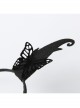 Halloween Retro Fashion Black Butterfly Elf Horns Devil Horns Butterfly Female Hair Band