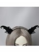 Halloween Retro Fashion Black Butterfly Elf Horns Devil Horns Butterfly Female Hair Band