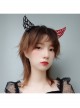 Halloween Retro Fashion Dark Creative Funny Christmas Prom Party Birthday Party Black Red Wings Headband