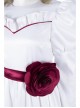 Annabelle Halloween Cosplay Costume White Satin Princess Dress