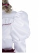 Annabelle Halloween Cosplay Costume White Satin Princess Dress