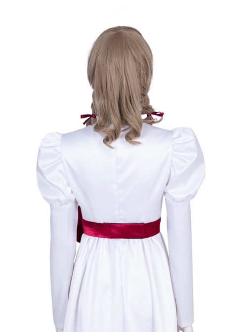 Annabelle Halloween Cosplay Accessories Brown Wig