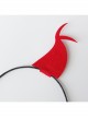 Halloween Retro Fashion Red Horns Devil Horns Prom Party Holiday Headband