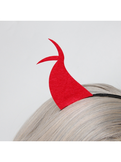 Halloween Retro Fashion Red Horns Devil Horns Prom Party Holiday Headband