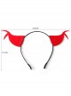 Halloween Retro Fashion Red Horns Devil Horns Prom Party Holiday Headband